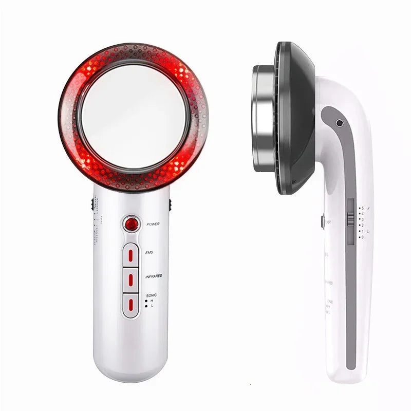 Massageador Ultrassónico 3 em 1 - Cavitação EMS Anti-Celulite com Infravermelho