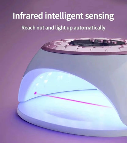 Lâmpada de Secagem de Unhas UV LED 268W Profissional Luz Secadora de Arte de Unhas UV para Unhas de Gel 57 Contas Lâmpada de Cura Rápida de Verniz Gel UV