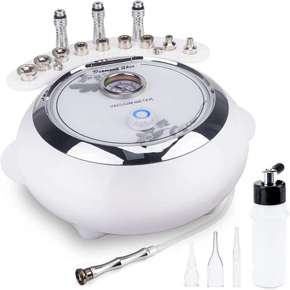 Máquina 3 em 1 Microdermoabrasão Diamante - Equipamento Profissional 65-68cmHg para Cuidados Faciais