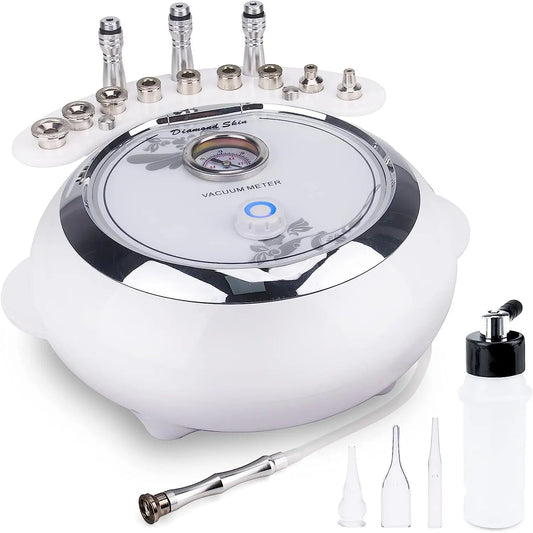 Máquina 3 em 1 Microdermoabrasão Diamante - Equipamento Profissional 65-68cmHg para Cuidados Faciais