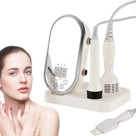 Dispositivo EMS Lifting Facial Ultrassónico - Radiofrequência Anti-Rugas para Rosto e Pescoço