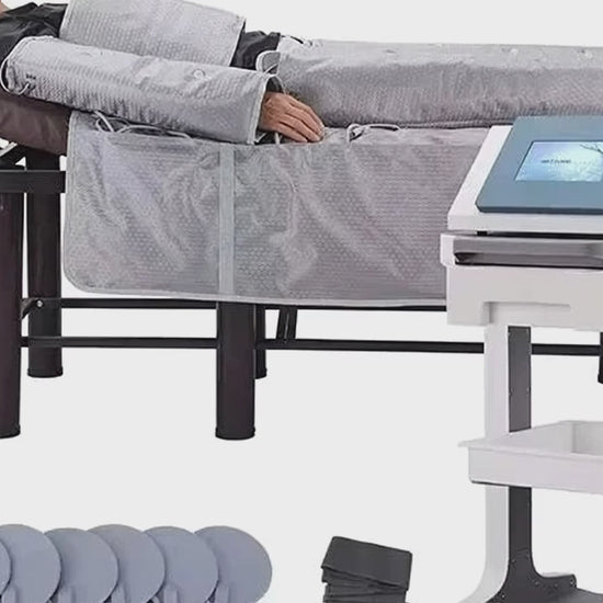 Presoterapia 3 em 1 - Drenagem Linfática Infravermelho com Manta Sauna Corporal