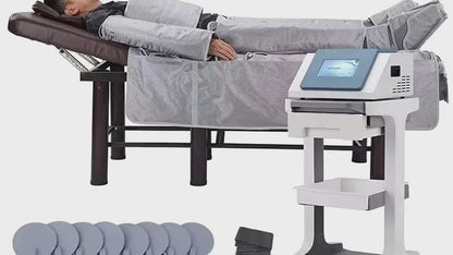 Presoterapia 3 em 1 - Drenagem Linfática Infravermelho com Manta Sauna Corporal