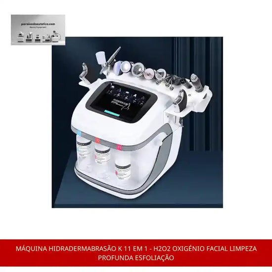 M&aacute;quina Hidradermabras&atilde;o K 11 em 1 - H2O2 Oxig&eacute;nio Facial Limpeza Profunda Esfolia&ccedil;&atilde;o by@Outfy